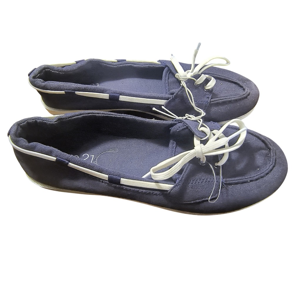 Rue21 Women's Navy Blue Boat Shoes Casual Comfort Slip-On Size 7
